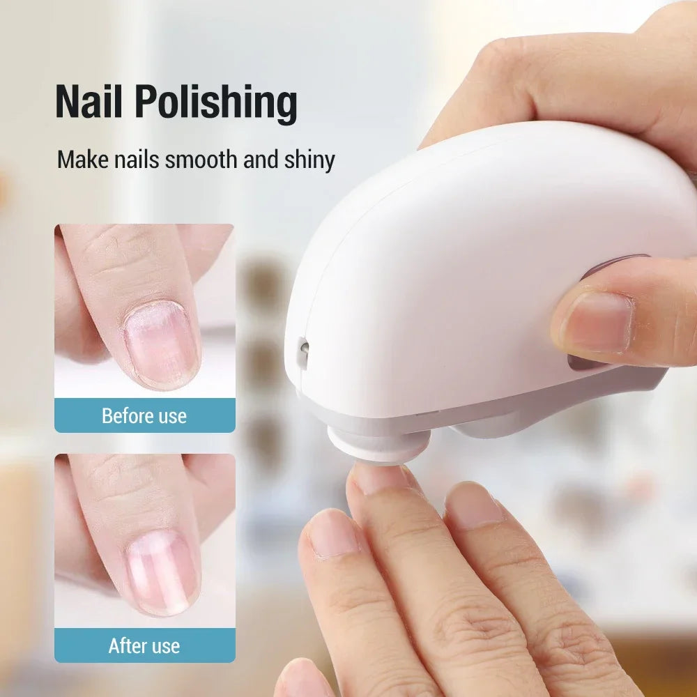 Electric Nail Clipper and Grinder 2-in-1 Multifunctional Tool