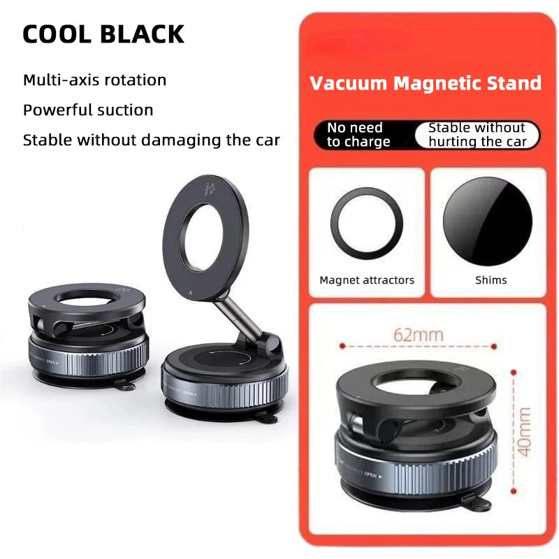 Powerful Magnetic Car Phone Holder – 360° Adjustable Mount