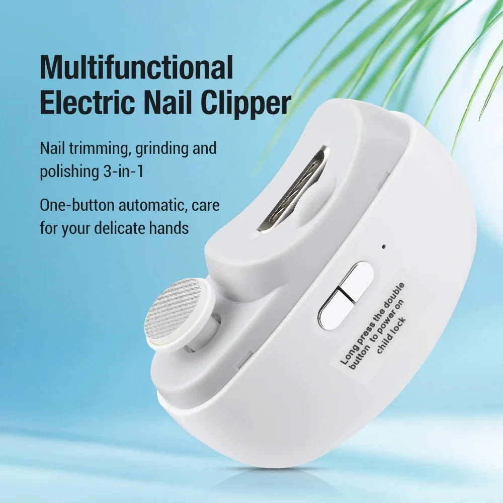 Electric Nail Clipper and Grinder 2-in-1 Multifunctional Tool