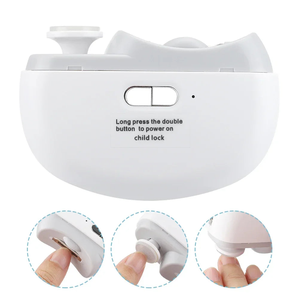 Electric Nail Clipper and Grinder 2-in-1 Multifunctional Tool