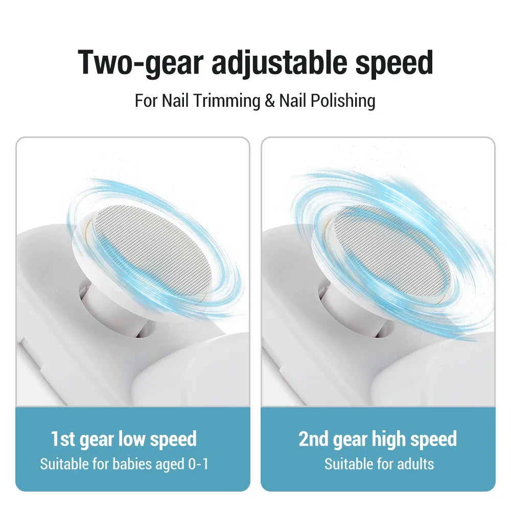 Electric Nail Clipper and Grinder 2-in-1 Multifunctional Tool