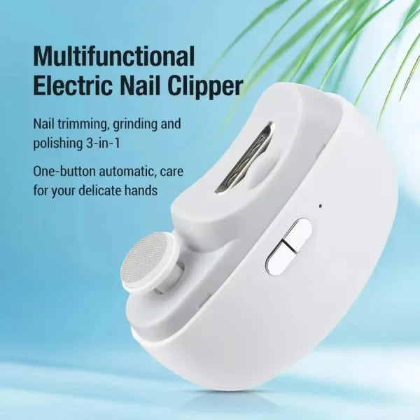 Electric Nail Clipper and Grinder 2-in-1 Multifunctional Tool